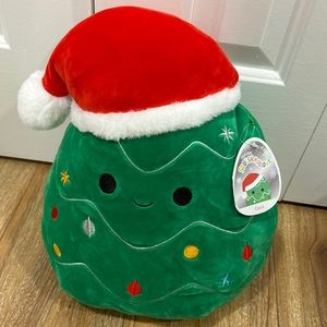 Carol the Christmas Tree with Santa Hat 12 inch